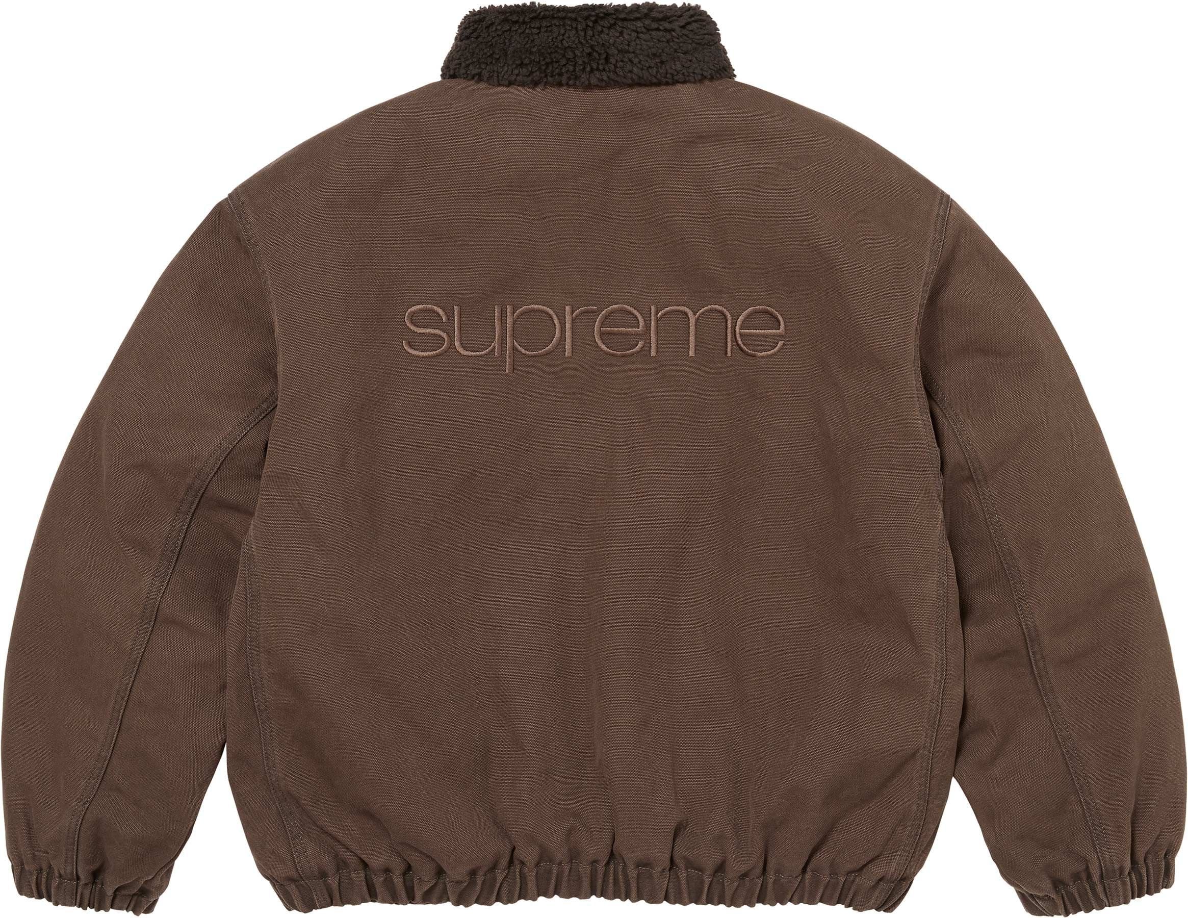 Faux Shearling Lined Bomber Jacket view 3